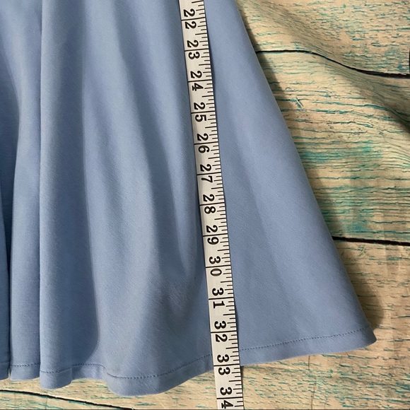 FOREVER NEW Women Midi Fit & Flare Sleeveless Sky Blue Dress Size 2 AUS 6 - Picture 9 of 9